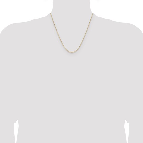 Leslie's 14K 1.4mm D/C Open Long Link Cable Chain - Image 4