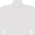 Leslie's 14K White Gold 1.4mm D/C Open Long Link Cable Chain - Image 4