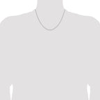 Leslie's 14K White Gold 1.4mm D/C Open Long Link Cable Chain - Image 4
