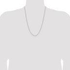 Leslie's 14K White Gold 1.4mm D/C Open Long Link Cable Chain - Image 4