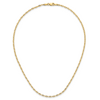 Leslie's 14K 2.3mm D/C Open Long Link Cable Chain - Image 5