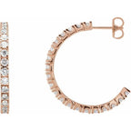 Accented Hoop Earrings