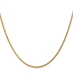 Leslie's 10K 2mm Diamond-Cut Rope Chain - Image 2