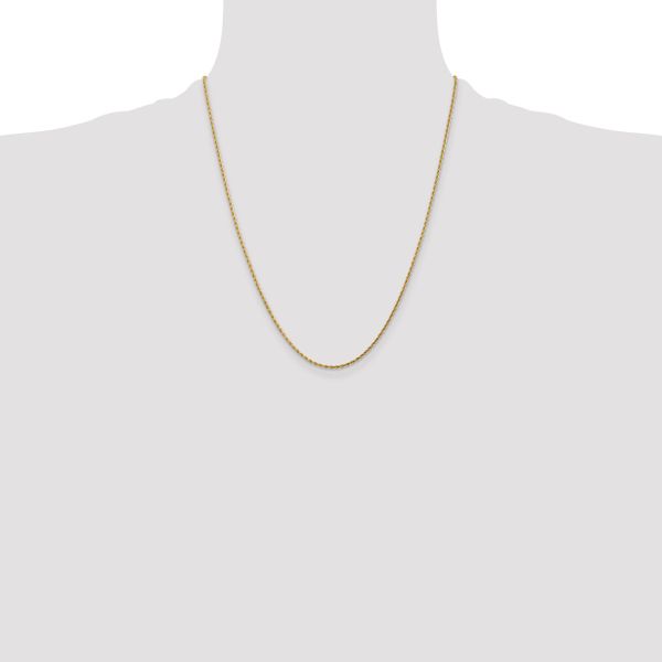 Leslie's 10K 2mm Diamond-Cut Rope Chain - Image 4