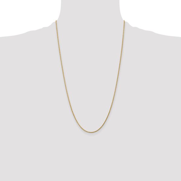 Leslie's 10k 2mm Diamond-Cut Rope Chain - Image 4