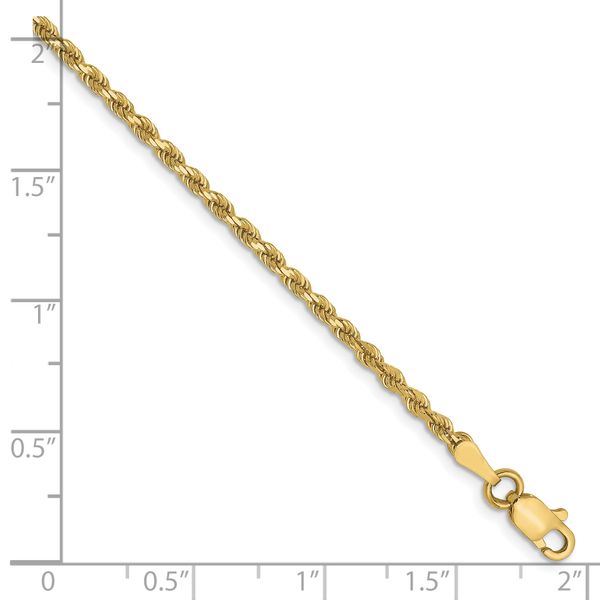Leslie's 10K 2mm Diamond-Cut Rope Chain - Image 2