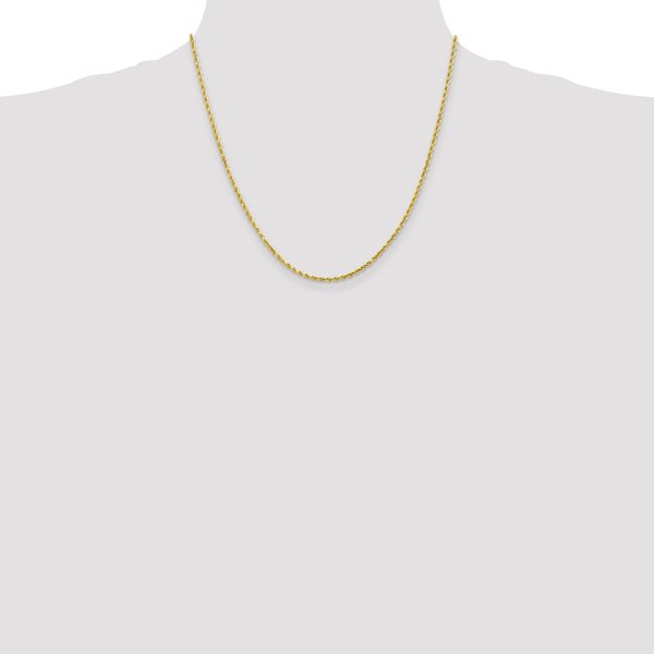Leslie's 10K 2.25mm Diamond-Cut Rope Chain - Image 4