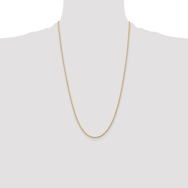 Leslie's 10K 2.25mm Diamond-Cut Rope Chain - Image 4