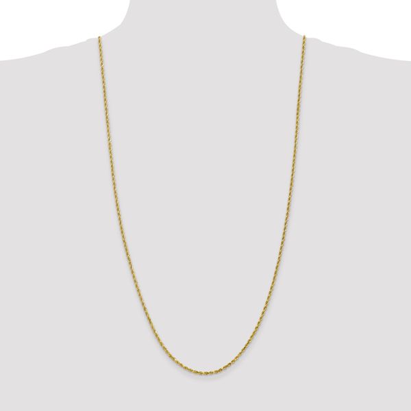 Leslie's 10K 2.5mm Diamond-Cut Rope Chain - Image 4