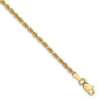 Leslie's 10K 2.5mm Diamond-Cut Rope Chain