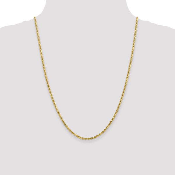 Leslie's 10K 2.75mm Diamond-Cut Rope Chain - Image 4