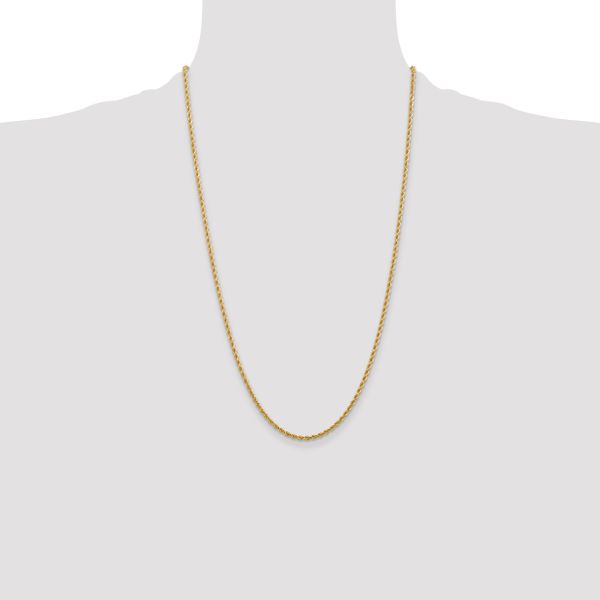 Leslie's 10K 2.75mm Diamond-Cut Rope Chain - Image 4