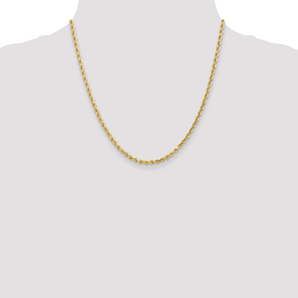 Leslie's 10K 3mm Diamond-Cut Rope Chain - Image 4