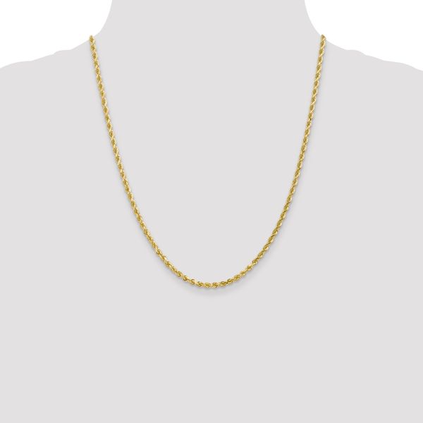 Leslie's 10K 3mm Diamond-Cut Rope Chain - Image 4