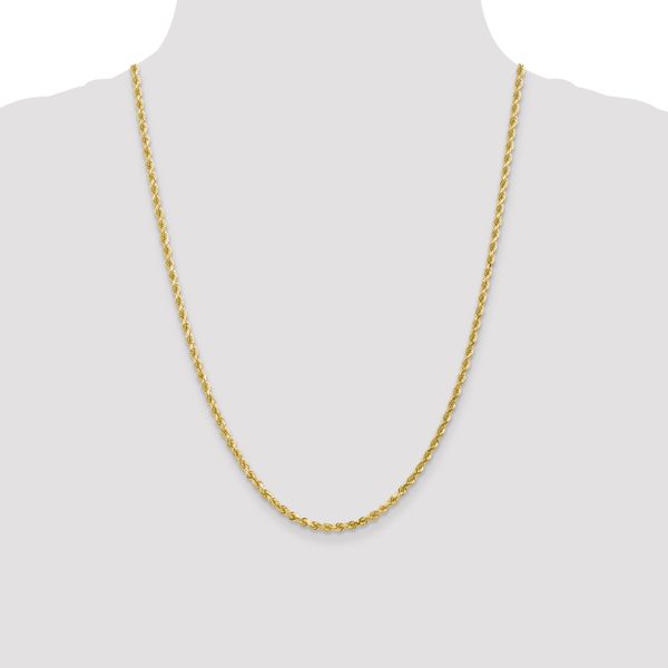 Leslie's 10K 3mm Diamond-Cut Rope Chain - Image 4