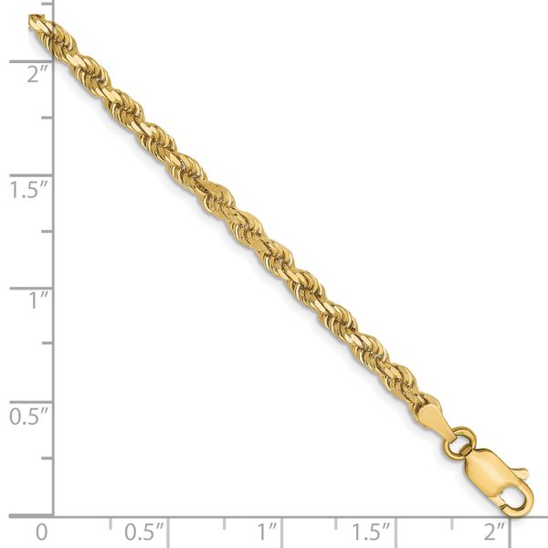 Leslie's 10k 3mm Diamond-Cut Rope Chain - Image 2