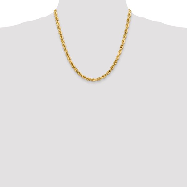Leslie's 10K 5.5mm Diamond-Cut Rope Chain - Image 4
