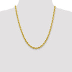 Leslie's 10K 5.5mm Diamond-Cut Rope Chain - Image 4