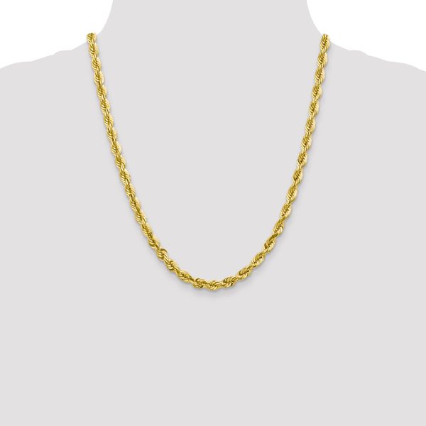 Leslie's 10K 5.5mm Diamond-Cut Rope Chain - Image 4