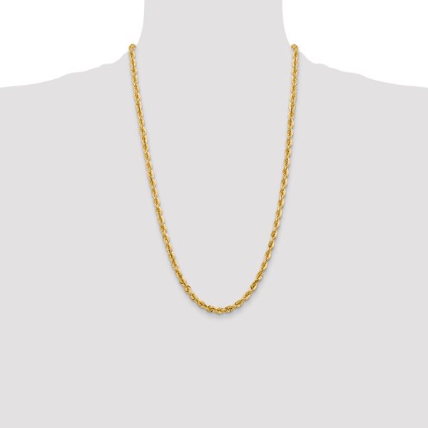 Leslie's 10K 5.5mm Diamond-Cut Rope Chain - Image 4