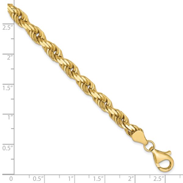 Leslie's 10K 5.5mm Diamond-Cut Rope Chain - Image 2