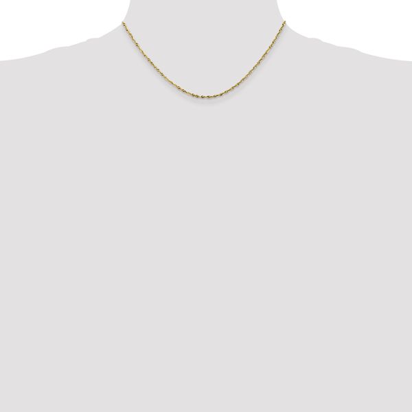 Leslie's 10K 1.8mm Diamond-Cut Lightweight Rope Chain - Image 4