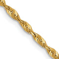 Leslie's 10K 1.8mm Diamond-Cut Lightweight Rope Chain