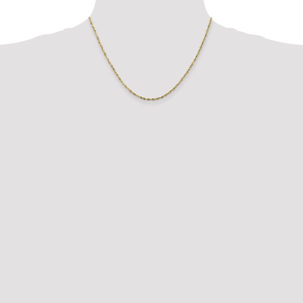 Leslie's 10K 1.8mm Diamond-Cut Lightweight Rope Chain - Image 4