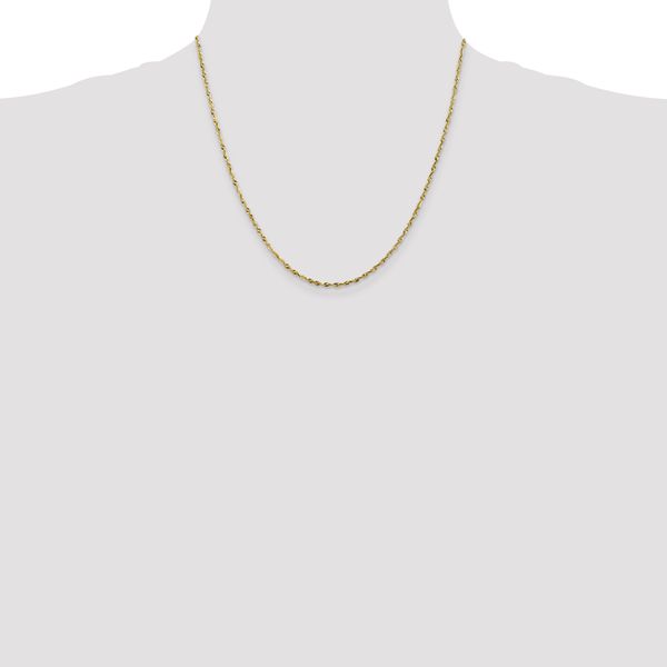 Leslie's 10K 1.8mm Diamond-Cut Lightweight Rope Chain - Image 4