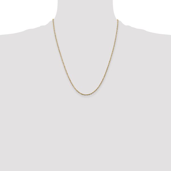 Leslie's 10K 1.8mm Diamond-Cut Lightweight Rope Chain - Image 4