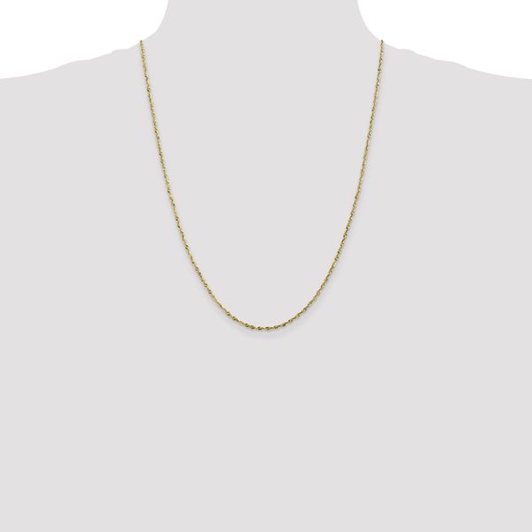 Leslie's 10K 1.8mm Diamond-Cut Lightweight Rope Chain - Image 4