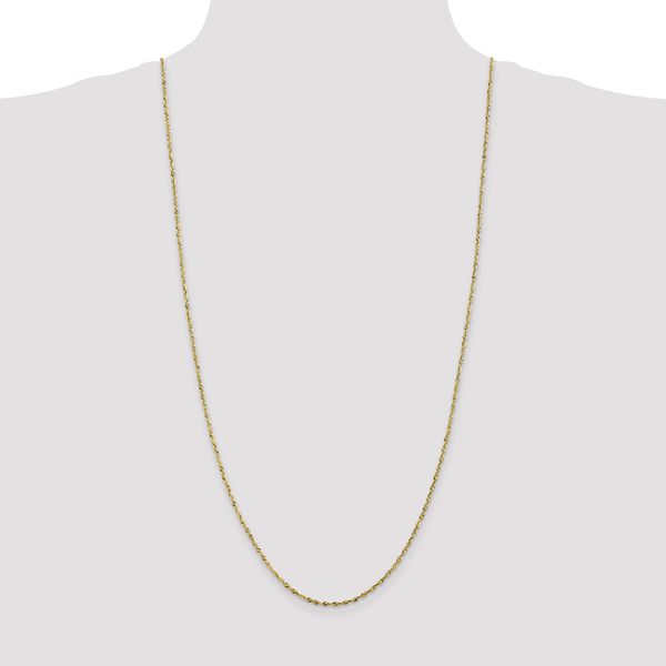 Leslie's 10K 1.8mm Diamond-Cut Lightweight Rope Chain - Image 4