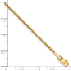 Leslie's 10K 1.8mm Diamond-Cut Lightweight Rope Chain Anklet - Image 2