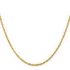 Leslie's 10K 2mm Diamond-Cut Lightweight Rope Chain - Image 2