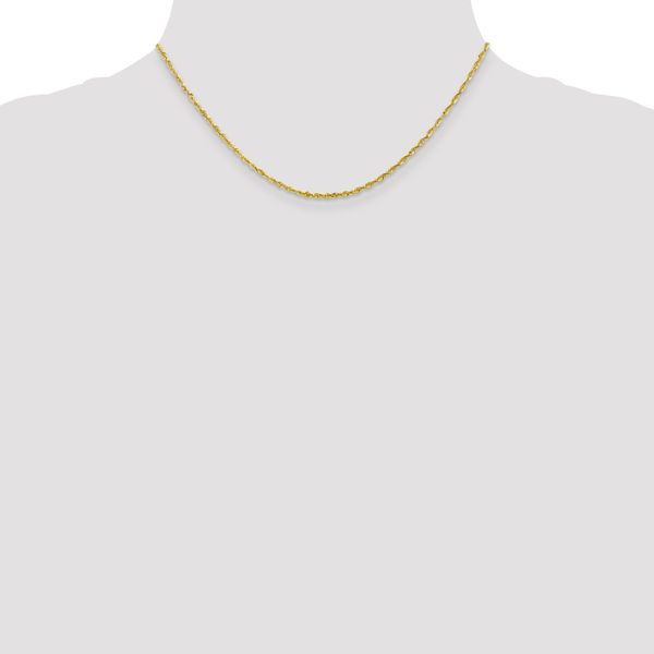 Leslie's 10K 2mm Diamond-Cut Lightweight Rope Chain - Image 4