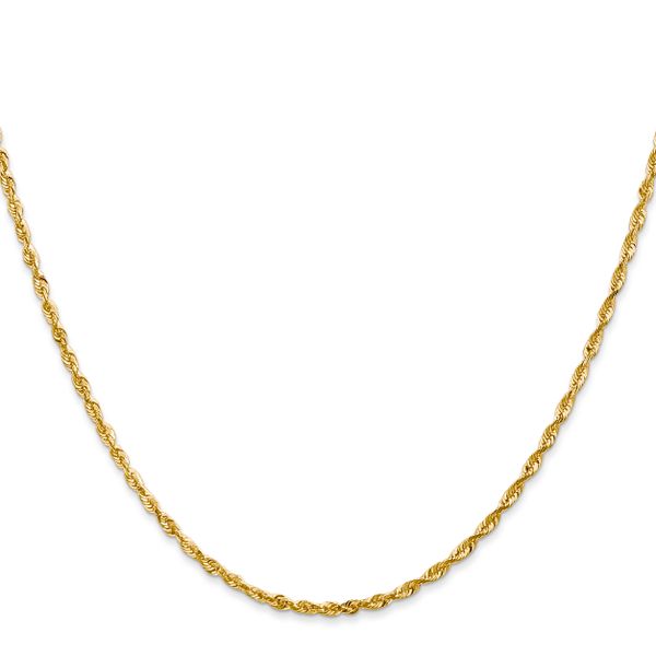 Leslie's 10K 2mm Diamond-Cut Lightweight Rope Chain - Image 2