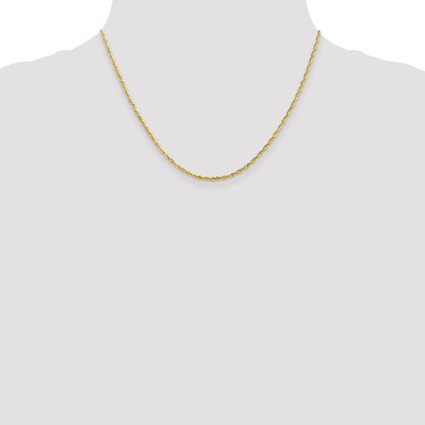 Leslie's 10K 2mm Diamond-Cut Lightweight Rope Chain - Image 4