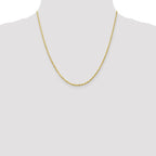 Leslie's 10K 2mm Diamond-Cut Lightweight Rope Chain - Image 4
