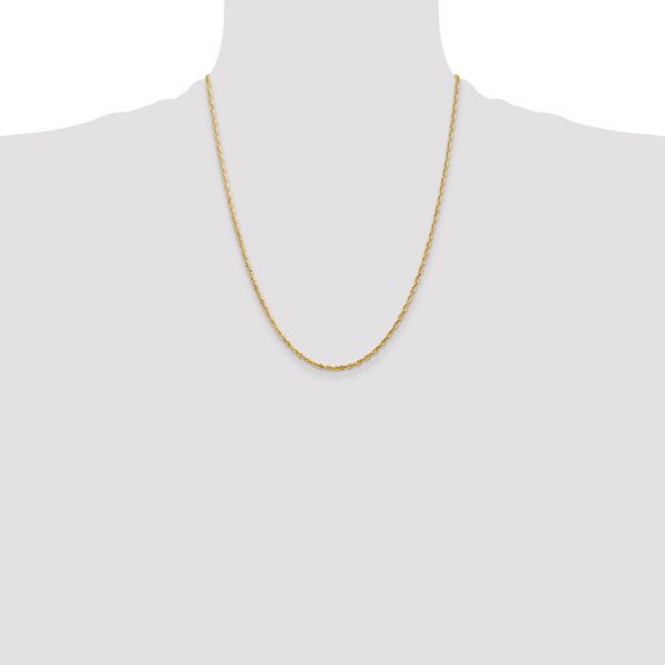 Leslie's 10K 2mm Diamond-Cut Lightweight Rope Chain - Image 4
