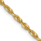 Leslie's 10K 2mm Diamond-Cut Lightweight Rope Chain