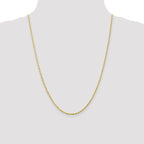 Leslie's 10K 2mm Diamond-Cut Lightweight Rope Chain - Image 4