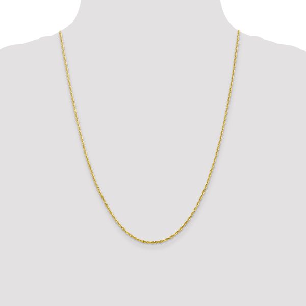 Leslie's 10K 2mm Diamond-Cut Lightweight Rope Chain - Image 4
