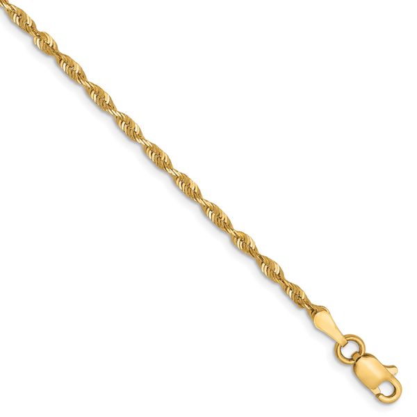 Leslie's 10K 2mm Diamond-Cut Lightweight Rope Chain