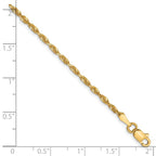 Leslie's 10K 2mm Diamond-Cut Lightweight Rope Chain - Image 2