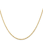 Leslie's 10K 2.5mm Diamond-Cut Lightweight Rope Chain - Image 2