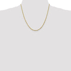 Leslie's 10K 2.5mm Diamond-Cut Lightweight Rope Chain - Image 4