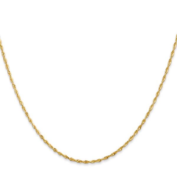 Leslie's 10K 2.5mm Diamond-Cut Lightweight Rope Chain - Image 2