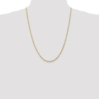 Leslie's 10K 2.5mm Diamond-Cut Lightweight Rope Chain - Image 4