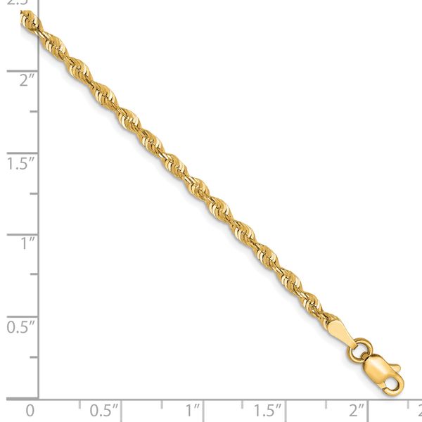 Leslie's 10k 2.5mm Diamond-Cut Lightweight Rope Chain - Image 2