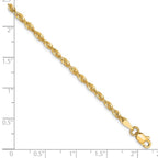 Leslie's 10k 2.5mm Diamond-Cut Lightweight Rope Chain - Image 2